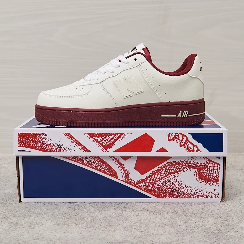 Langxin Balunwei Air Force Sneakers Af Women's Shoes White Shoes Couples Classic Sports Shoes Men's Shoes Students 2025 New Style Langxin Balunwei Air Force Sneakers Af Women's Shoes White Shoes Couples Classic Sports Shoes Men's Shoes Students 2025 New Style
