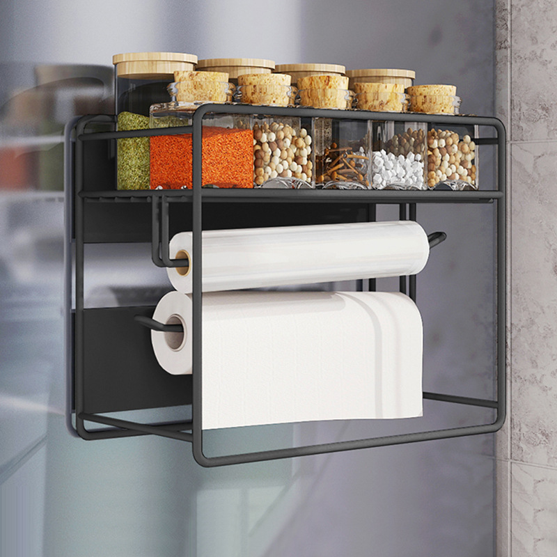 鉄製マグネット式冷蔵庫ラック多機能マグネット式洗濯機冷蔵庫収納棚多層引き出し式棚