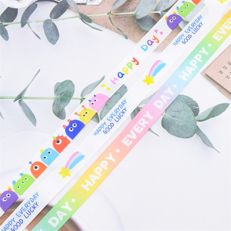 Transfronterizo nueva cinta de cumpleaños feliz decoración de la torta cinta regalo de los niños regalo embalaje regalo de la cinta