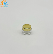 5g眼霜瓶金色膏霜瓶玻璃面霜瓶小空瓶粉底眼影盒批发