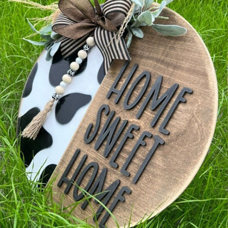 Трансграничная новая ферма декоративный деревянный бренд молочный узор дома подвеска деревенский ранчо декоративный знак деревянный бирка