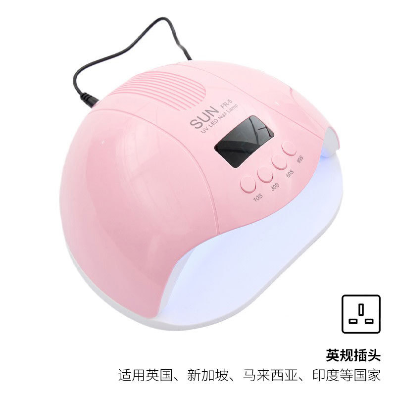 Lámpara de manicuras 280W de alta potencia de manicuras de dos fuentes de luz de lámpara de manicuras de perlas de luz de secado rápido de pantalla digital de luz de fototerapia