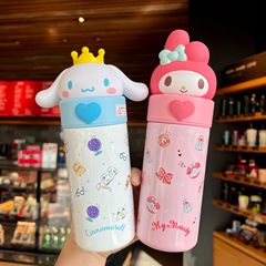 Sanrio Jade Cinnamon Dog Kuromi 316 thermos cup for girls, high-looking and cute, children's Internet celebrity student water cup