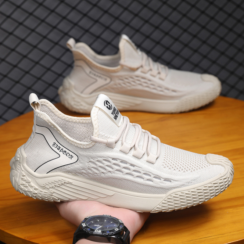 苑江严选男士飞织网面鞋夏季新款飞行员空调鞋透气防臭运动休闲鞋