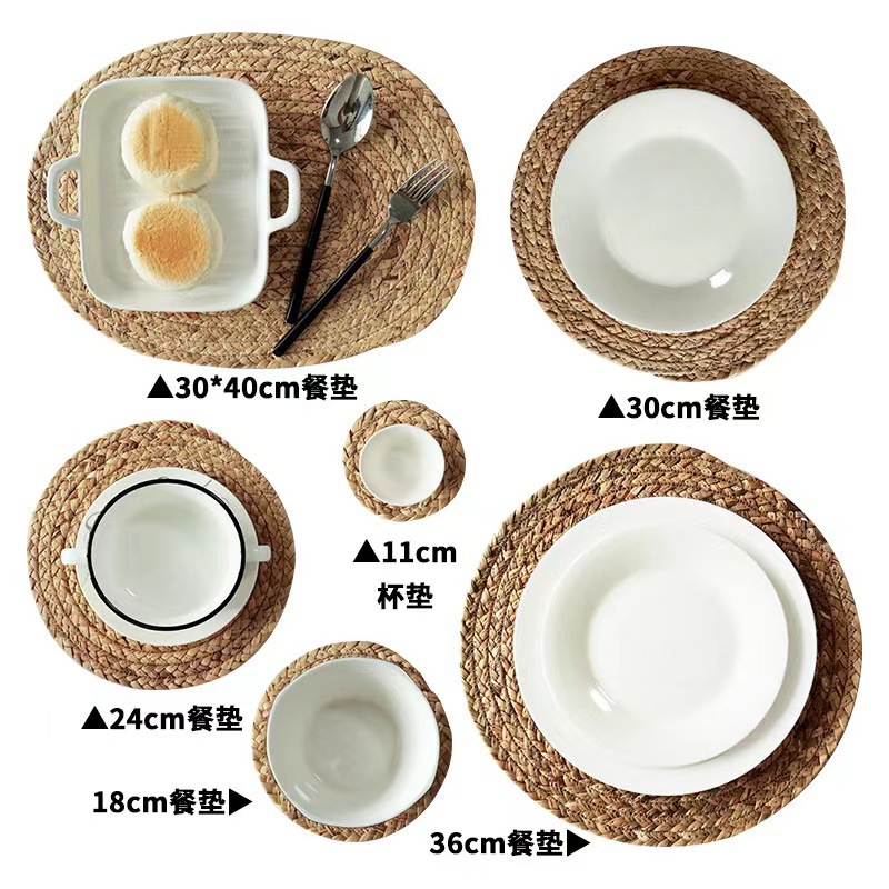 Al por mayor transfronterizo calabaza grasa cocina hogar almohadilla de mesa de comedor almohadilla de mesa de té almohadilla de aislamiento de platos almohadilla de aislamiento