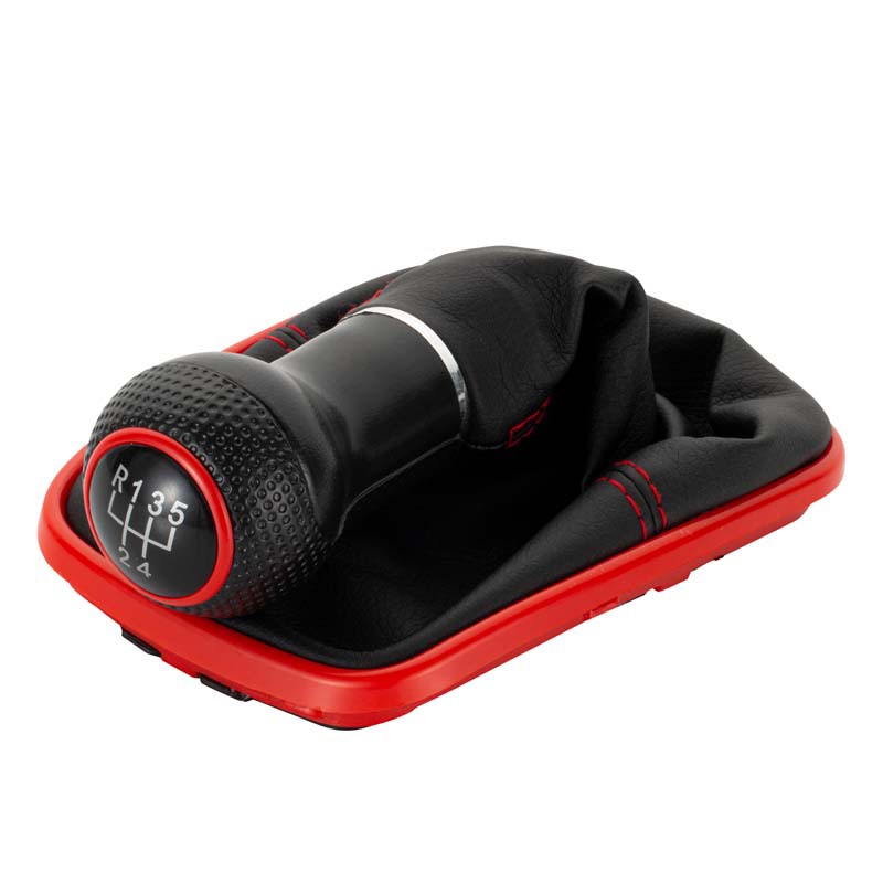 Funda Protectora para Palanca de Cambios de 5/6 Velocidades para Volkswagen Bora Golf, Accesorios de Modificación Transfronterizos Rojos