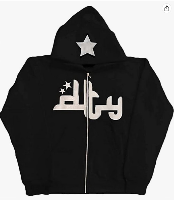 지퍼 블랙 모자 별