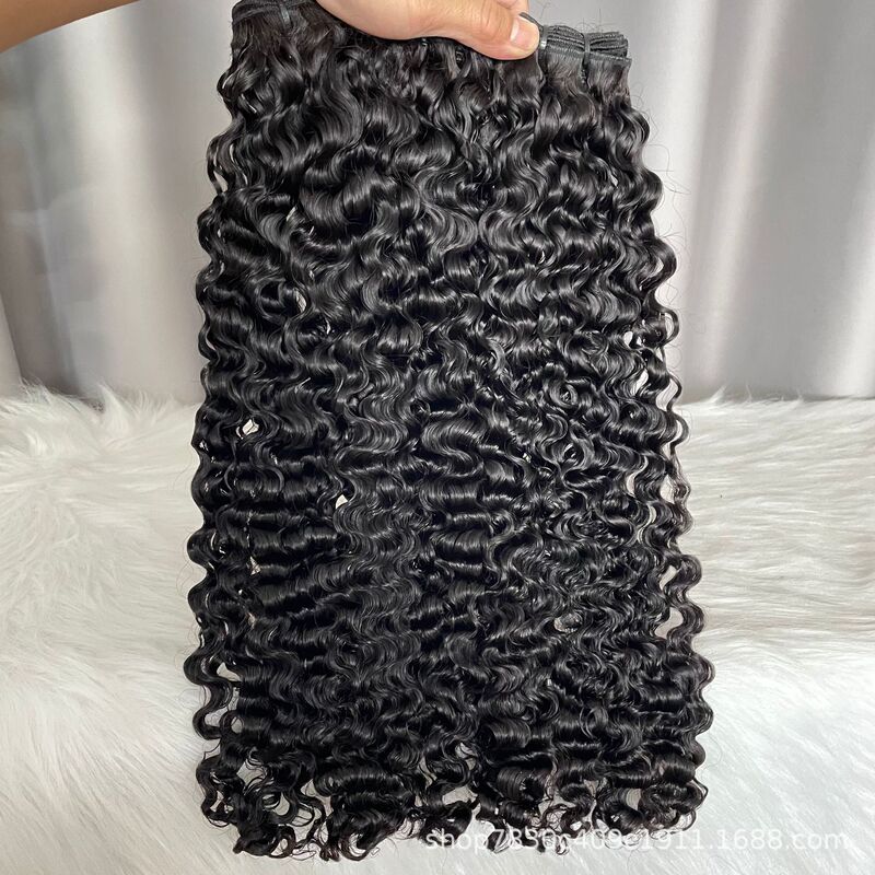 Burmese Curly Hair Bundles Sew In Pixie Curls SDD Hair Weft|undefined