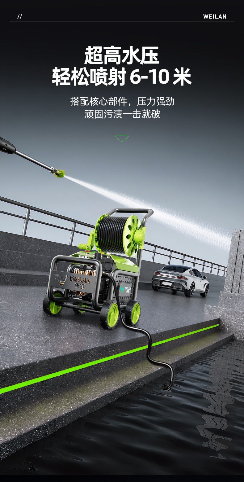 Car Washing Machine High-Pressure Water Gun for Home Use 220V High-Power New Model Car Cleaning Tool Powerful Floor Cleaning Booster Washer