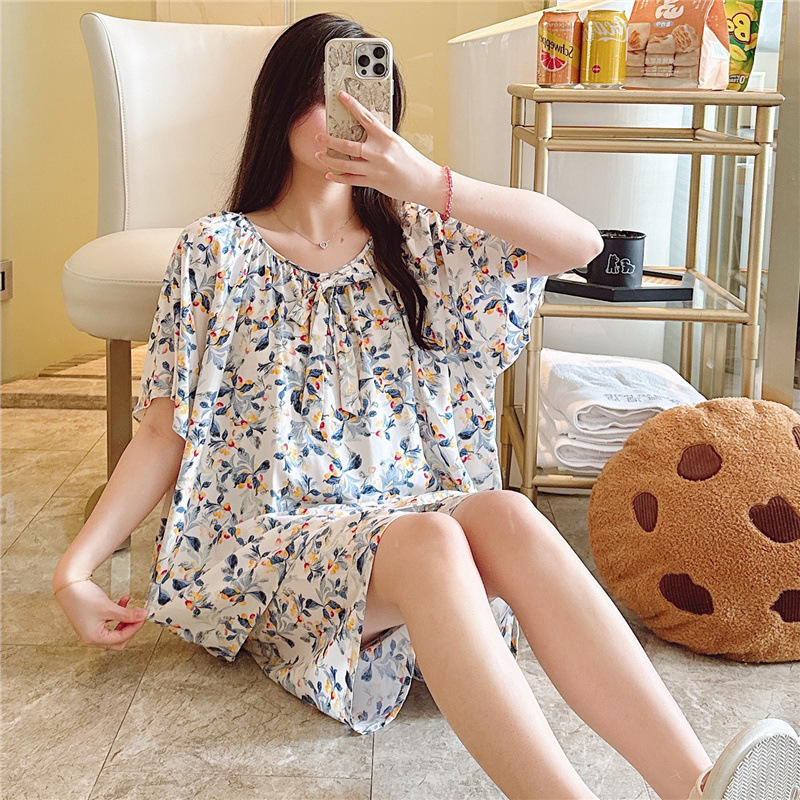 New Style Cotton Silk Women's Summer Style Shorts Can Wear Sweet Girl's Thin Home Clothes Cotton Silk suit Home Clothes
