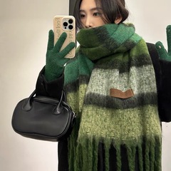 2025新款秋冬季氛围感围巾加厚保暖个性ins风女式韩系潮时尚围脖
