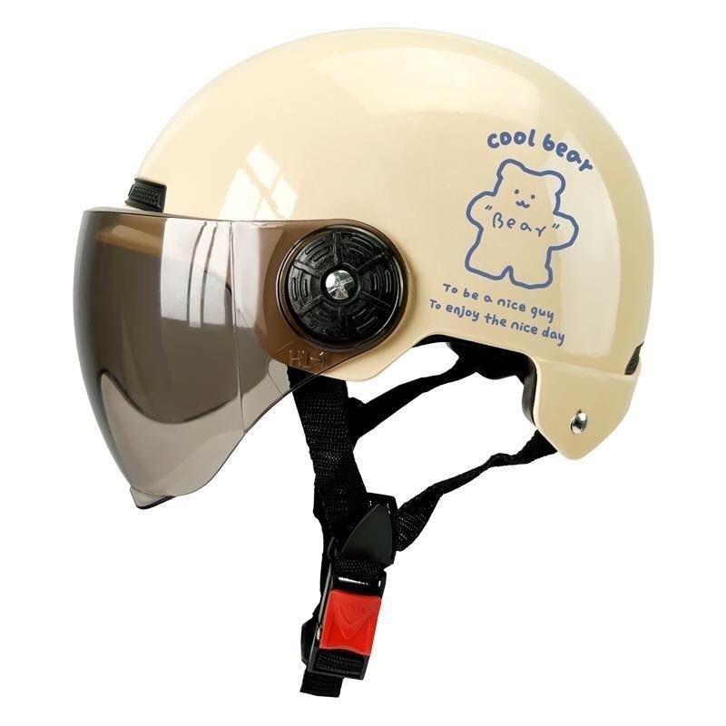 Newly certified national standard electric vehicle helmet, suitable for all seasons, summer sun protection half helmet, motorcycle safety helmet