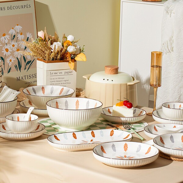 Japanese ceramic soup bowl for home use