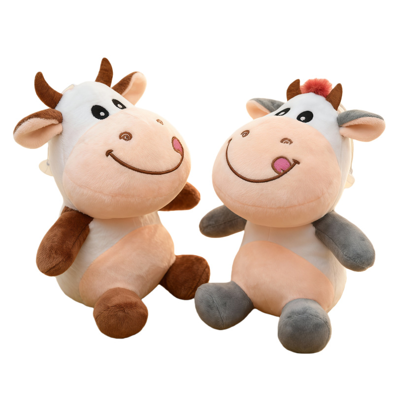 Muñeca de agarración muñeca de vaca juguetes de peluche estand de boda arrojar 7 pulgadas muñecas al por mayor