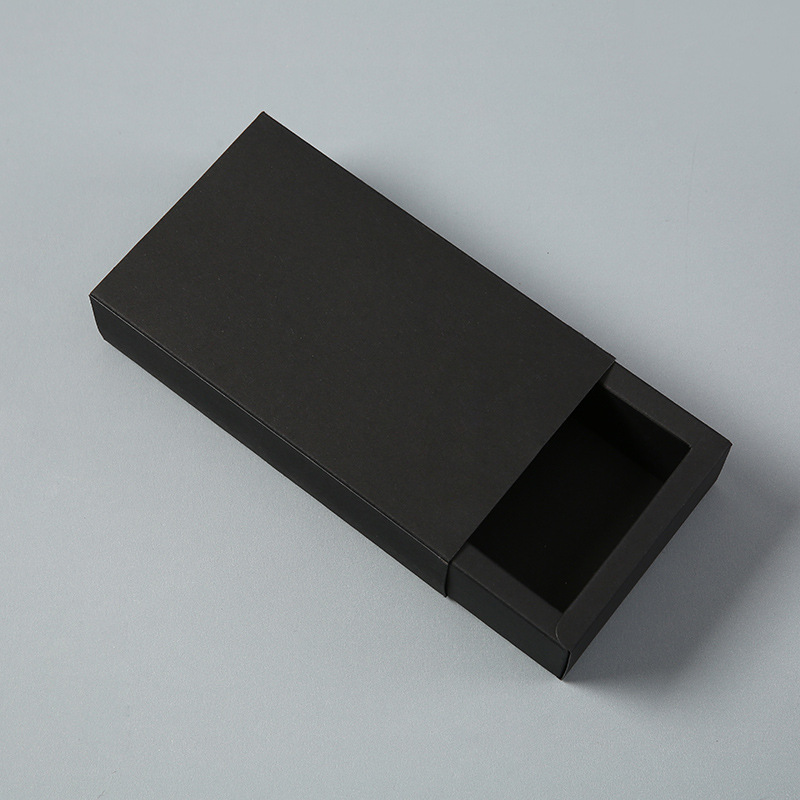 Caja de embalaje de cajón transparente esmaltado Caja de color rectangular Caja de cajón Caja de cartón kraft Caja de cartón blanco Logo impreso personalizado