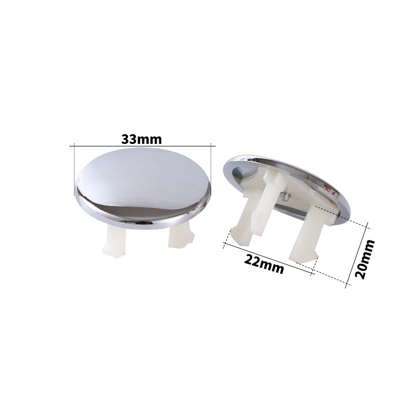 Accesorios para lavabo: Tapón decorativo ovalado de doble capa para orificio de desagüe de lavabo de cerámica, muy vendido en productos de baño.