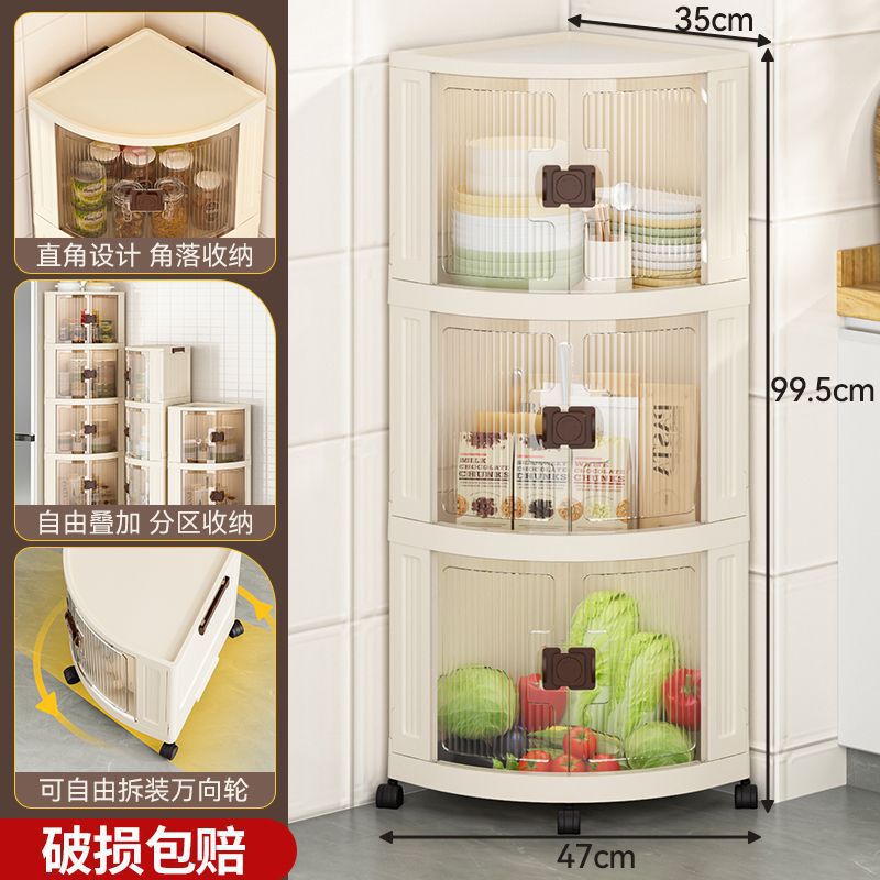 三角置物架角柜转角柜客厅厨房墙角收纳柜卫生间三角柜角落墙边柜|undefined