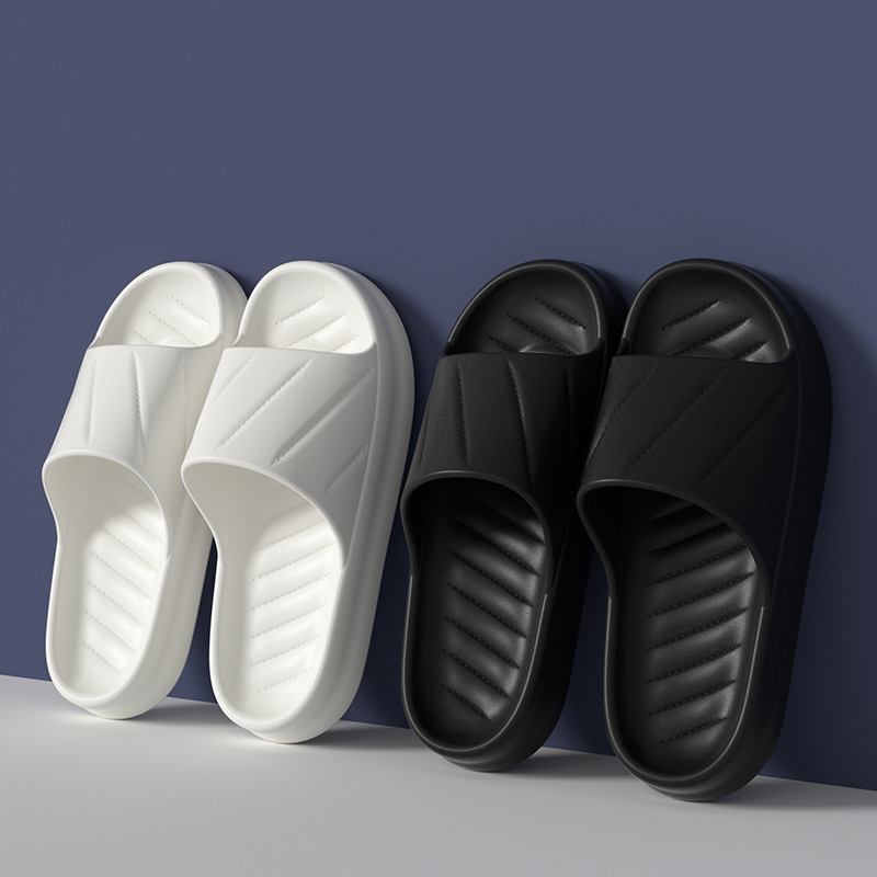 Home Indoor Soft-Soled Non-Slip Bathroom Slippers for Hotel, Guesthouse, and B&B, Eva Slippers for Men and Women, Summer
