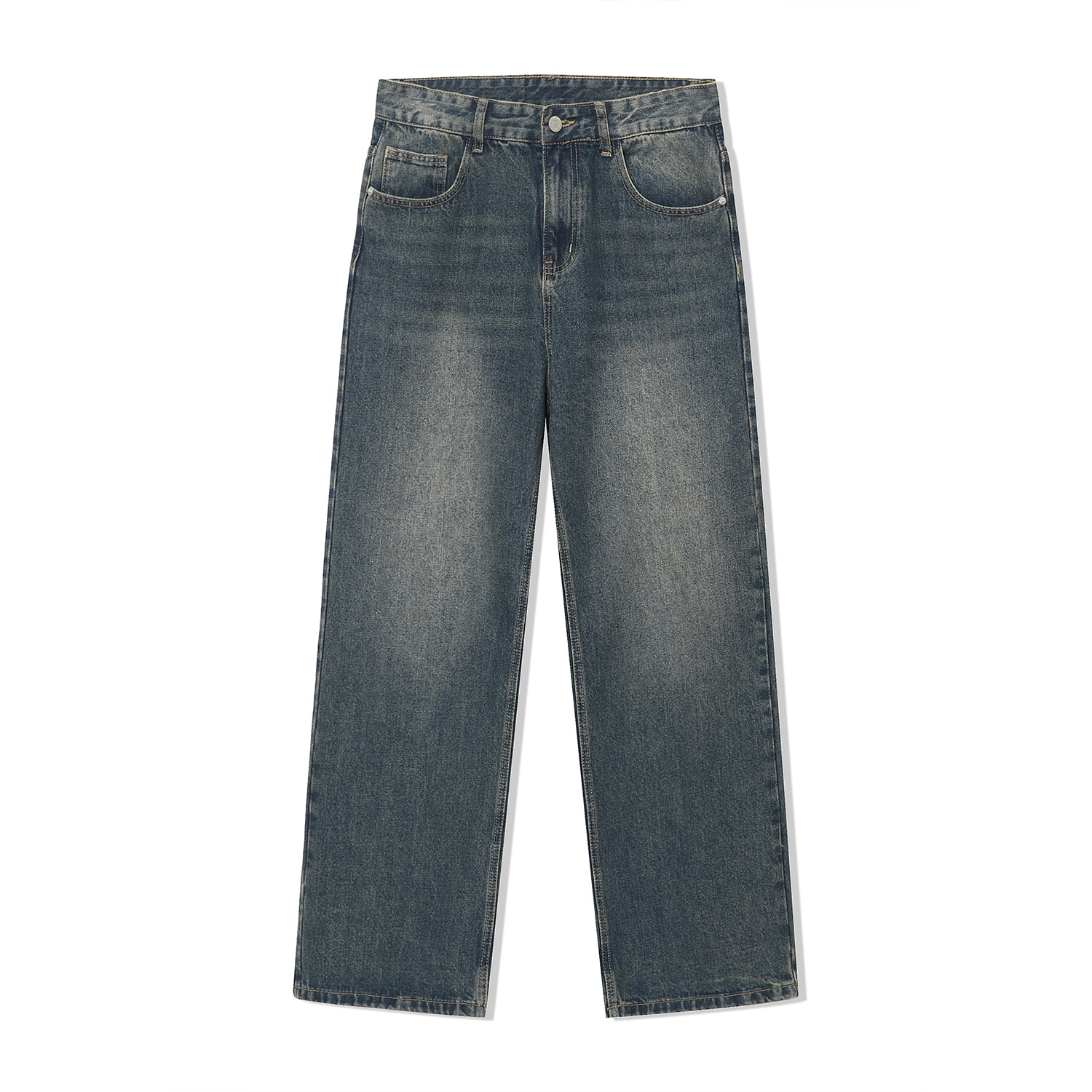 Mtlclothes ropa de los hombres | 2023 primavera nueva casual Denim pantalones chaqueta traje retro coreano