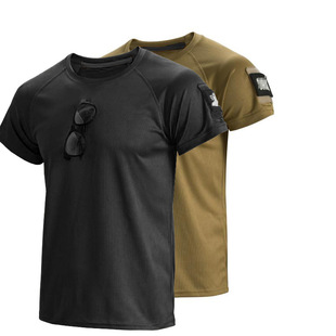 Spot Quick-Drying T-Shirt Men's Large Size Outdoor Round Neck Short-Sleeved Breathable Lightweight Quick-Drying Camouflage T-Shirt