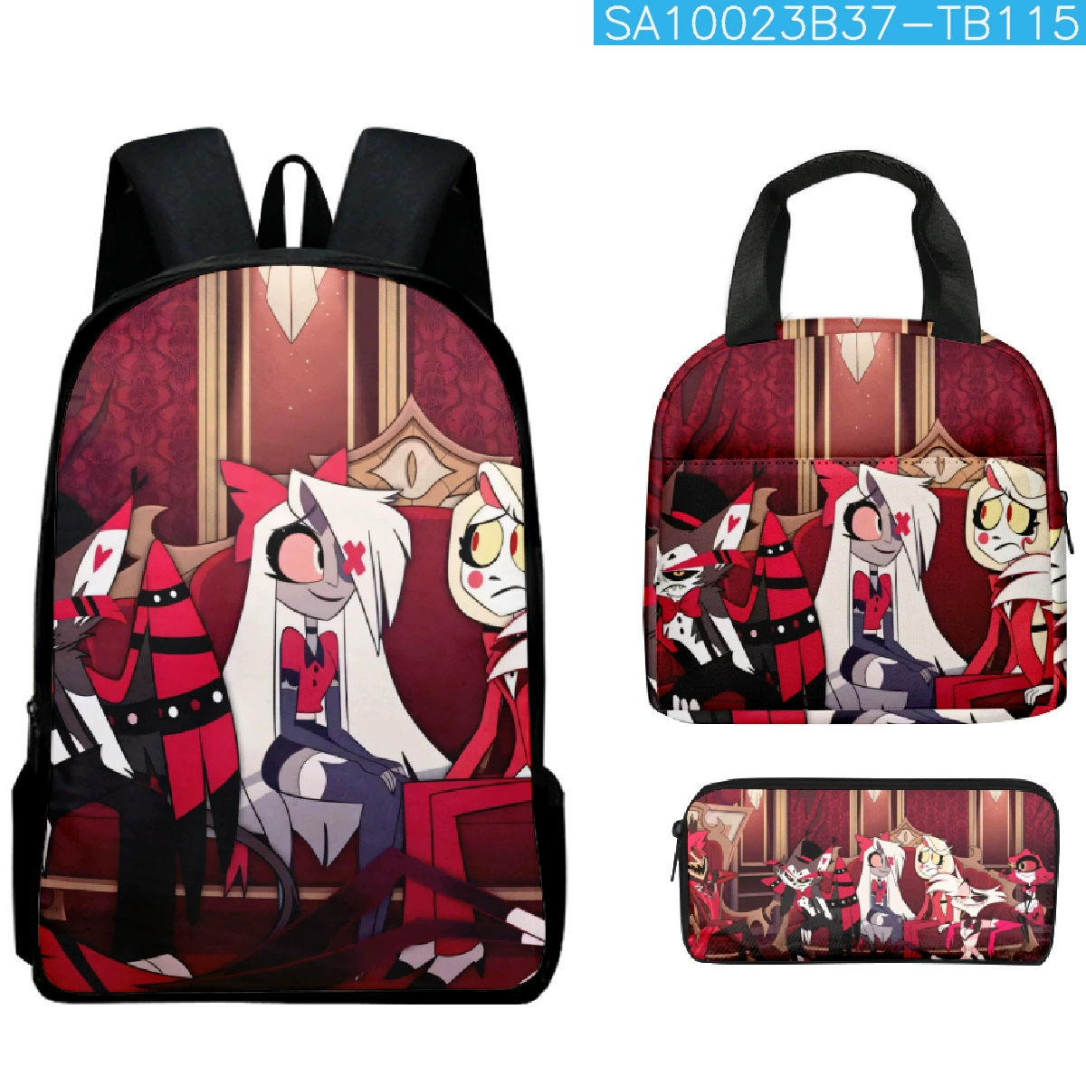 (Cross-border trading), school bag for students, backpack, pencil case, set, 3 piece set