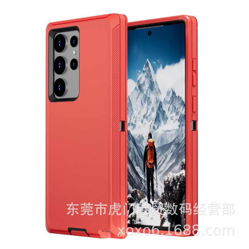 Defender Samsung S23/S23Plus/S23Ultra 3 耐衝撃電話ケース落下防止保護カバーフルパッケージに適しています。|undefined