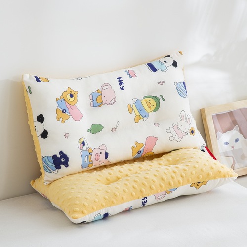 3D Pea-Shaped Pillow, Granule Filler Core, Cartoon Design, Machine-Washable Small Pillow—Perfect for Baby Naps and Kids' Use
