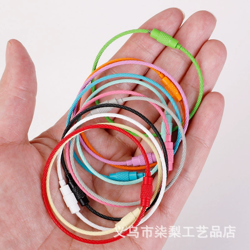 Ключница из проволоки в конфетных цветах для DIY