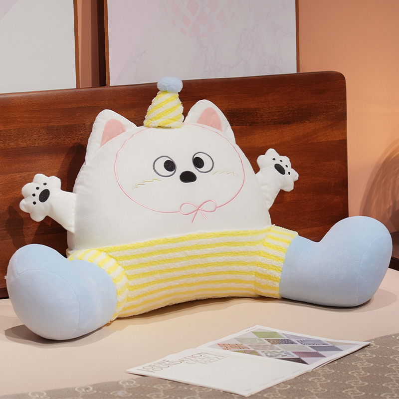 Bolsa de cabezal de cama, cojín de respaldo grande para la cama, protector de cintura contra el sofá, almohada de decoración del dormitorio, asiento de oficina, almohada de cintura