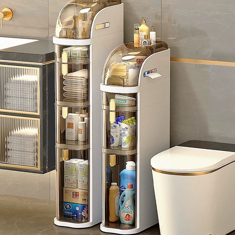 Узкий шкаф для хранения в ванной, многоярусный узкий шкаф-комод для кухни и ванной, стеллаж для хранения