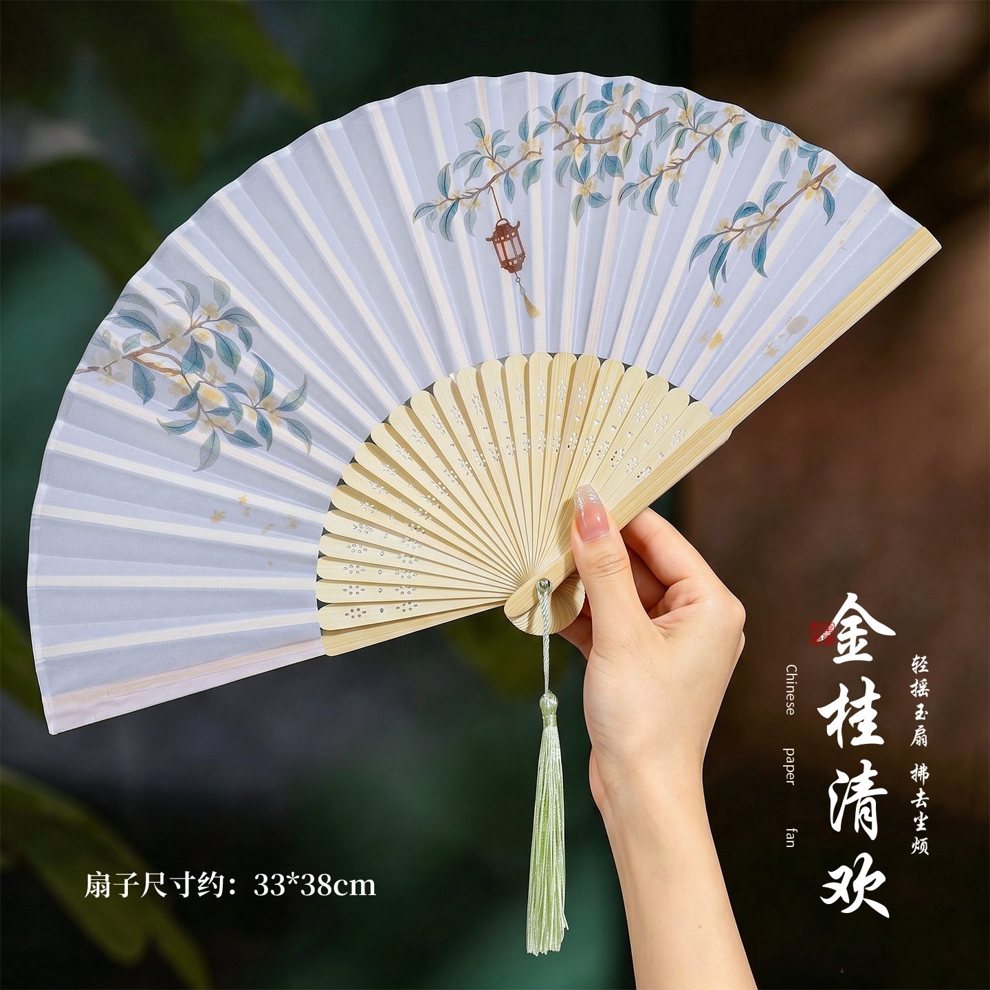 Ventilador de estilo chino Ventilador plegable de estilo antiguo Hanfu Cheongsam femenino Danza y baile Niños estudiantes Ventilador plegable portátil de verano