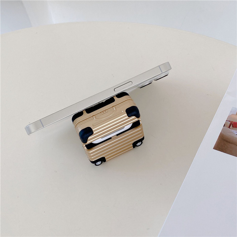 适用苹果蓝牙耳机套适用airpods 4保护套pro防摔保护行李箱耳机壳|undefined