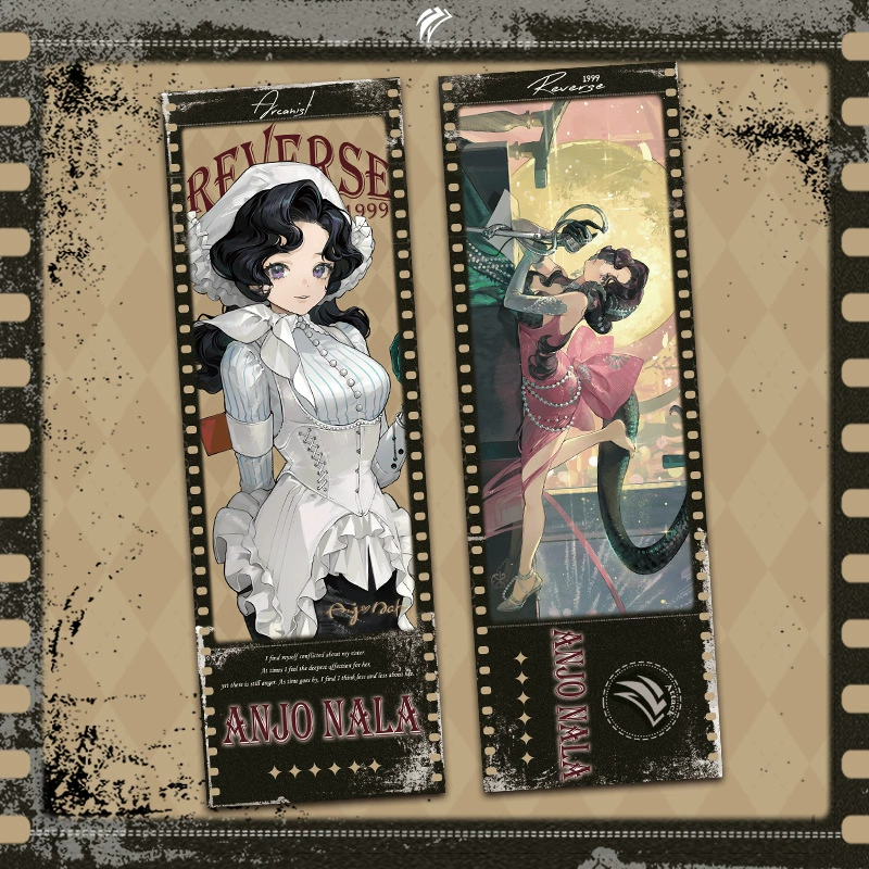 Rewind to the Future game Huang Liang Yi Meng song laser-etched ticket curve girl Song Yun bookmark