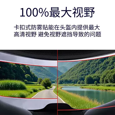 Anti-Fog Sticker Clip-On Full-Face Motorcycle helmet anti-fog film