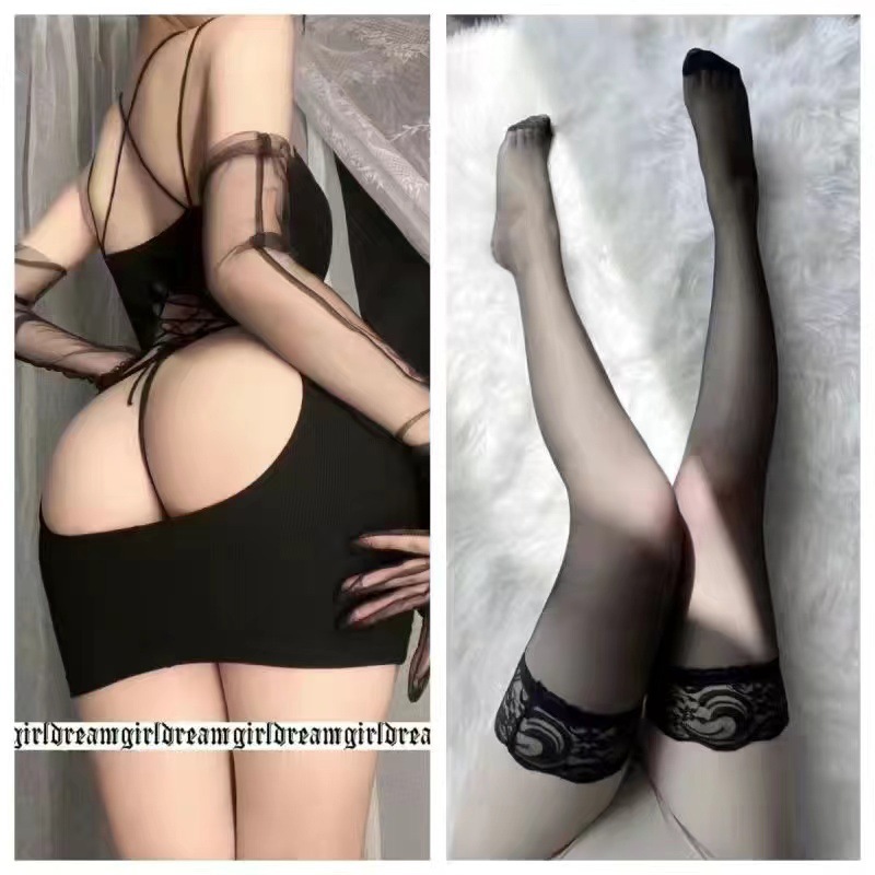 블랙 + 레이스 블랙 스타킹