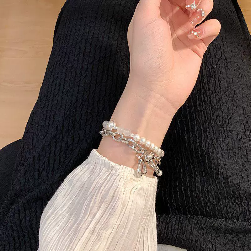 Xiaoxiang Love Crystal Pearl Chain Подходит для Applewatch8 Generation 7654321 Лента Apple Watch Металл Женский