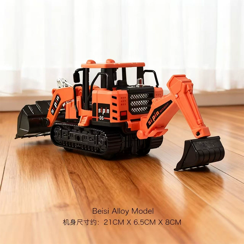 Металлический экскаватор для мальчиков, транспорт, бульдозер, игрушечная машина