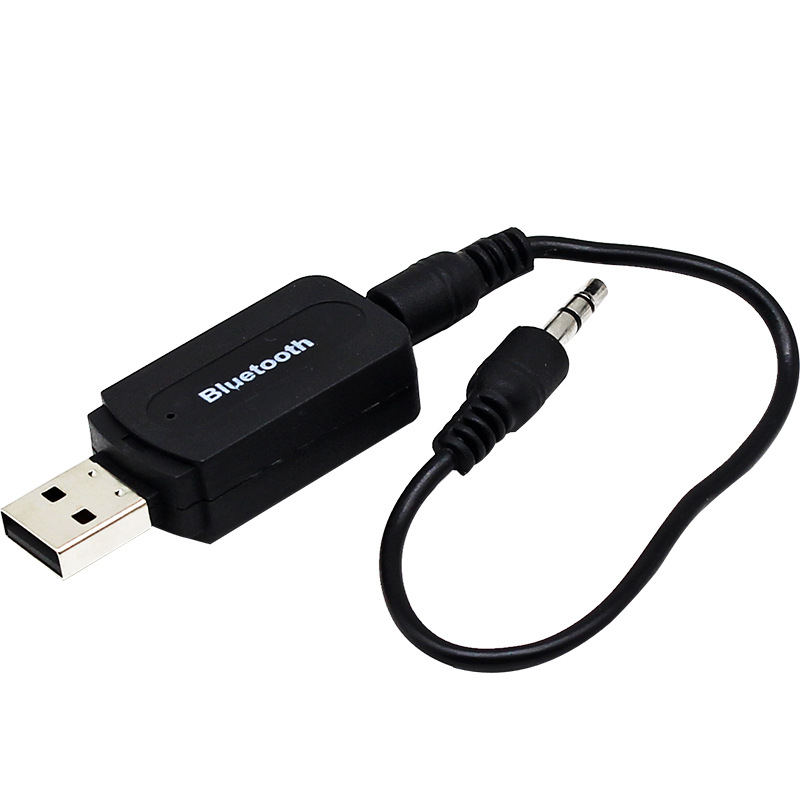 车载USB蓝牙5.0音频接收器AUX转换老式音箱音响功放无线播放器diy