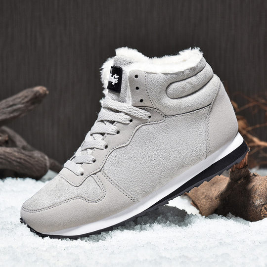 Korean Foreign Trade Winter Warm Cotton Shoes for Men and Women Couple Snow Boots High-top Lightweight Extra Large Size 4748