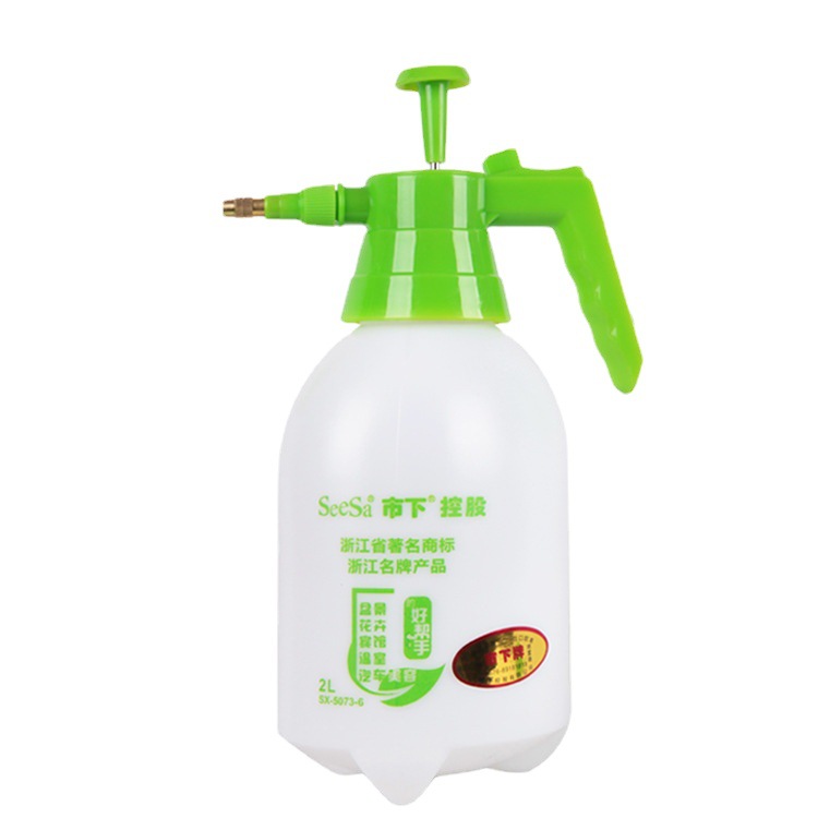 OEM mercado manual neumático jardinería rociador de plástico de riego botella de mano puede personalizar logotipo eslogan image 6