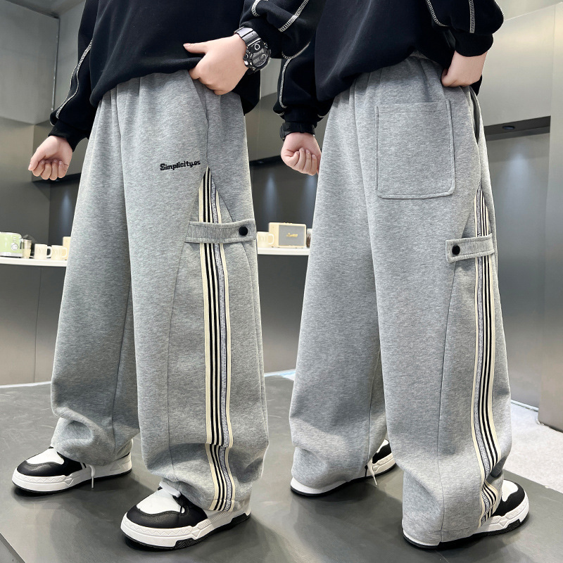 儿童装男童秋装裤子长裤2025新款中大童春秋款男孩运动卫裤秋季潮|undefined