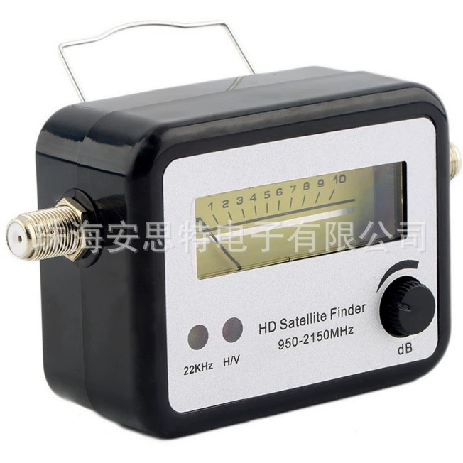 9502 Серебряный фон черное слово Спутниковый искатель звезд SAT FINDER Satellite Finder