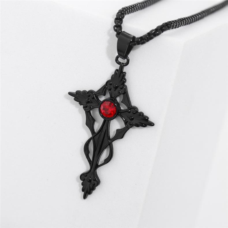 Black Gothic Vampire Necklace - Image 5