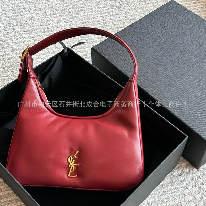 外贸女包25春夏新款Y家高级质感月牙包手拎包时尚潮流单肩腋下包|undefined