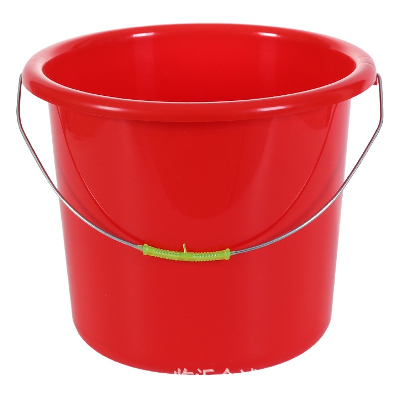 Thickened Plastic Bucket Red Bucket Water Bucket Car Washing Bucket Water Bucket Agricultural Bucket Advertising Bucket Red Bucket