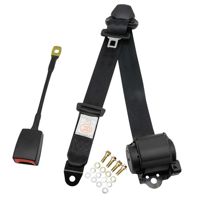 Car seat belt Automatic Retractable Seat Belt with - r200-plastic-coated-k330cm-steel-wire-base4-full-set-of-inch-screws