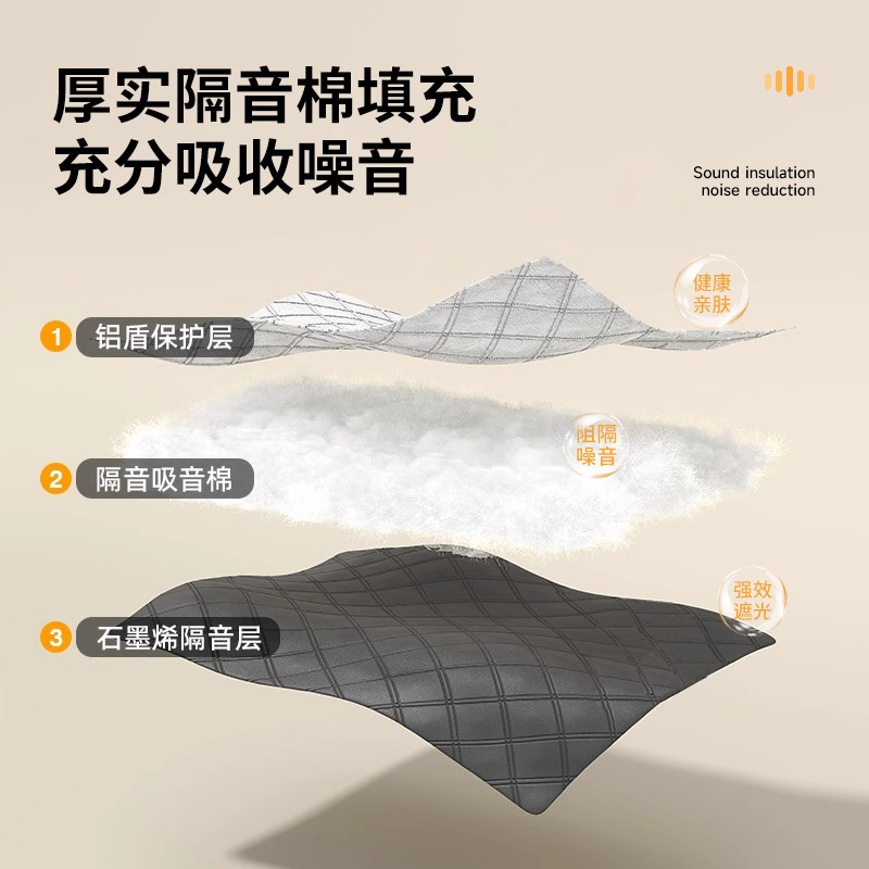 石墨烯蓄热棉门帘隔音门帘隔遮挡帘磁吸卧室加厚静音吸音棉降噪|undefined