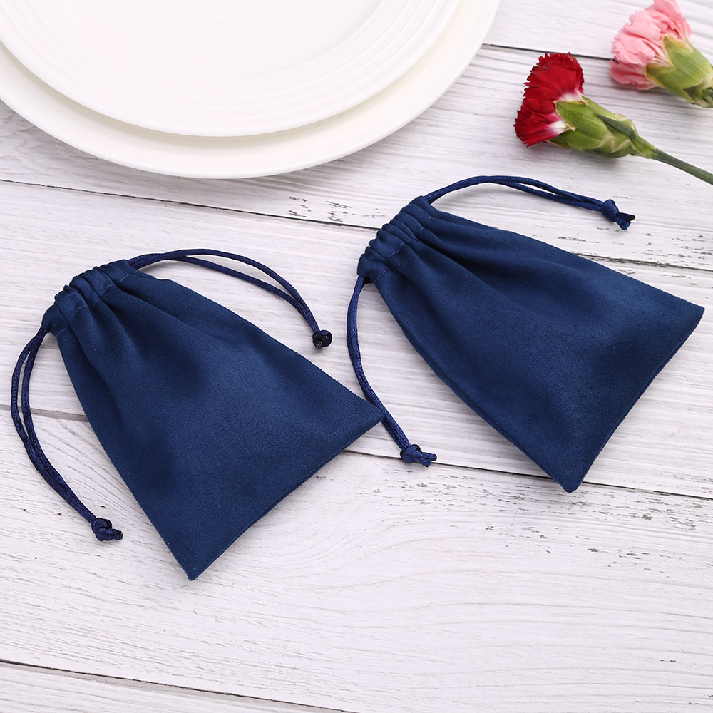 30g Weight Jewelry Packaging Bags Classification 1 Piece Quantity Daily Occasion Solid Color Pattern Drawstring Design Retro Style 1 Piece Retro Solid Color Cloth Drawstring Jewelry Packaging Bags 5