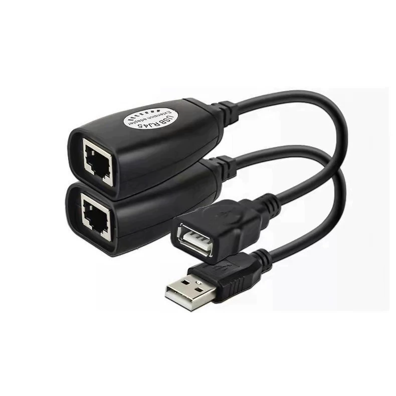 USB–RJ45 удлинитель сигнала, усилитель для сетевого кабеля USB→RJ45