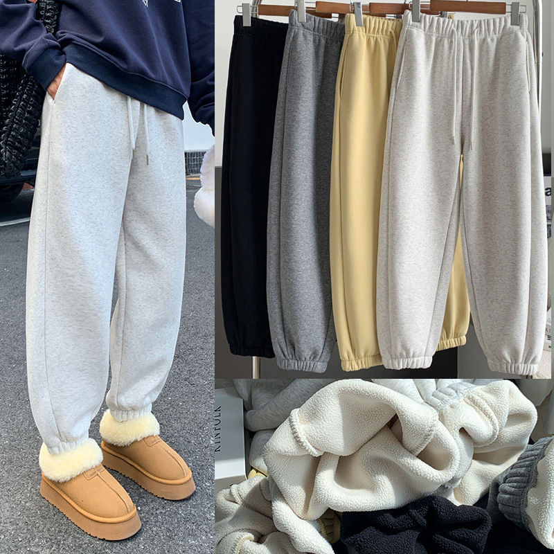 2026 winter thickened fleece-lined casual sweatpants for women, high-waisted, warm, and tapered, suitable for sports 2026 winter thickened fleece-lined casual sweatpants for women, high-waisted, warm, and tapered, suitable for sports